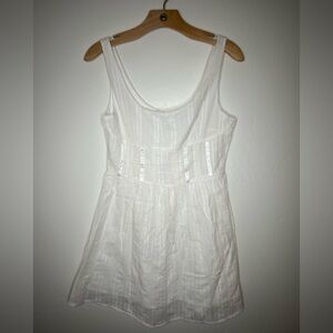 Princess Polly White Textured Dress